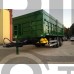 double axles agricultural rear tipping trailer