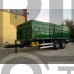 double axles agricultural rear tipping trailer