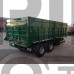 double axles agricultural rear tipping trailer