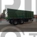 double axles agricultural rear tipping trailer