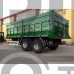 double axles agricultural rear tipping trailer