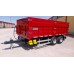 double axles agricultural rear tipping trailer