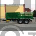 double axles agricultural rear tipping trailer