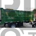 single axle agricultural rear tipping trailer