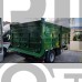 single axle agricultural rear tipping trailer