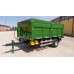 single axle agricultural rear tipping trailer