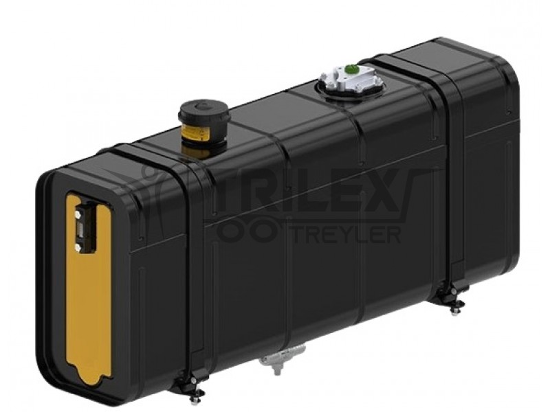 rear chassis mounted steel oil storage reservoir